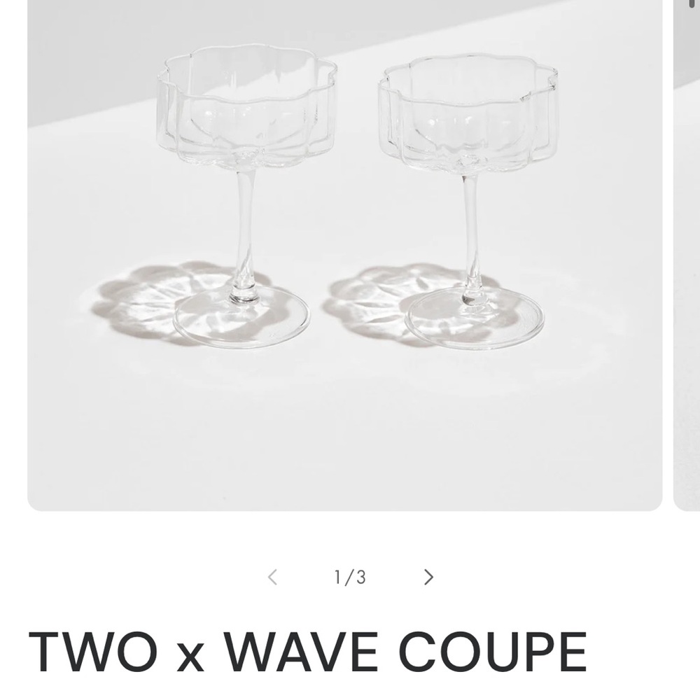Fazeek Wave Coupe Glass - Clear